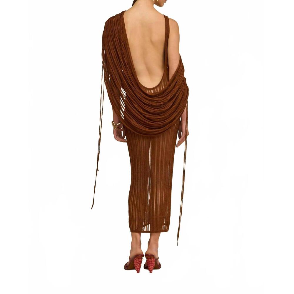 NEW CULT GAIA kaya knit dress in saddle - Picture 2 of 7